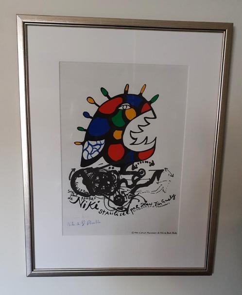 Niki de Saint Phalle,Zeefdruk op Linnen,Origineel Gesigneerd, Antiek en Kunst, Kunst | Litho's en Zeefdrukken, Ophalen of Verzenden