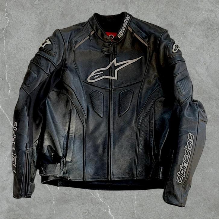Alpinestars leren jas maat Eur52, Motoren, Kleding | Motorkleding, Jas | leer, Heren, Tweedehands, Ophalen of Verzenden