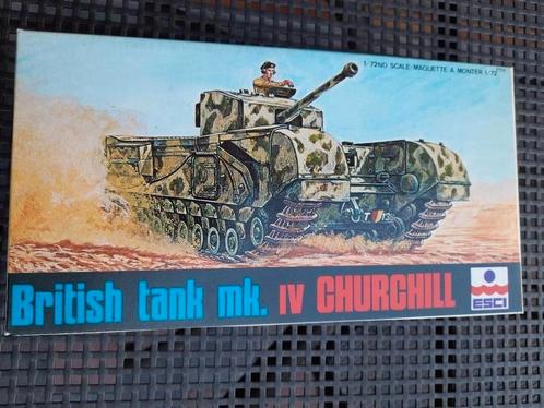 CHURCHILL TANK Mk IV British kit 1/72 ESCI *NOUVEAU*, Hobby & Loisirs créatifs, Modélisme | Voitures & Véhicules, Neuf, Tank, 1:50 ou moins