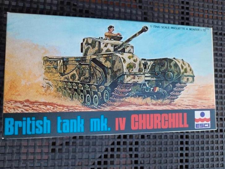 CHURCHILL TANK Mk IV British kit 1/72 ESCI *NEW*, Hobby en Vrije tijd, Modelbouw | Auto's en Voertuigen, Nieuw, Tank, 1:50 of kleiner