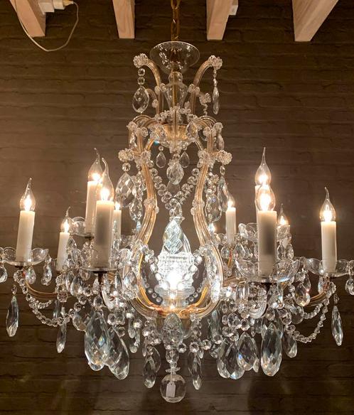 Prachtige Grote Hoge BOHEEMSE Kroonluchter !!!, Antiek en Kunst, Antiek | Verlichting, Ophalen of Verzenden