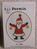 Kerst compleet borduurpakket kerstkaart : kerstman, Hobby en Vrije tijd, Ophalen of Verzenden, Nieuw, Borduurpakket