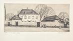 Henri Quittelier - ets -  Uccle Le Presbytère, Antiek en Kunst, Kunst | Etsen en Gravures, Ophalen of Verzenden