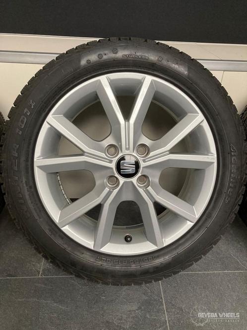 15” originele Seat Mii velgen + winterbanden 4x100 185/55/15, Auto-onderdelen, Banden en Velgen, Banden en Velgen, Winterbanden