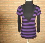 pull femme t.38 noir violet, Sans marque, Noir, Taille 38/40 (M), Porté