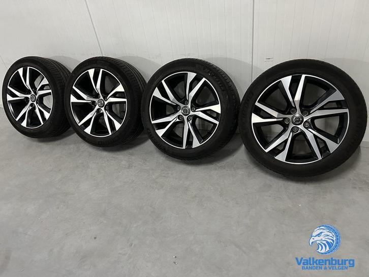 Originele Volvo S60 V60 5-Double Spoke Matt Black Diamond Cu, Auto-onderdelen, Banden en Velgen, Banden en Velgen, Zomerbanden