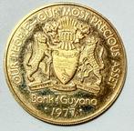 100 dollars 1977 Guyane (Or), Timbres & Monnaies, Enlèvement ou Envoi, Monnaie en vrac, Or