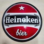 XL Heineken Bier Reclamebord 1980 Gevelbord Vintage Lichtbak, Verzenden, Gebruikt, Reclamebord