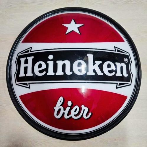 XL Heineken Bier Reclamebord 1980 Gevelbord Vintage Lichtbak, Verzamelen, Merken en Reclamevoorwerpen, Gebruikt, Reclamebord, Verzenden