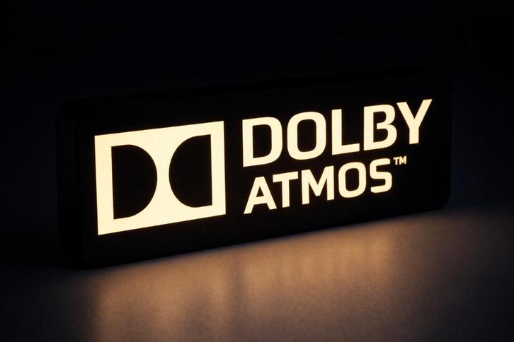 Dolby Atmos LED Lightbox - Home Cinema Decor, Audio, Tv en Foto, Beamers, Nieuw, LED, Overige resoluties, Verzenden