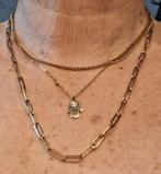 Collier Doré Femme 3 rangs, Ophalen, Overige materialen, Verstelbaar, Zo goed als nieuw