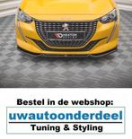 Maxton Spoiler Voorspoiler Lip Splitter Voor Peugeot 208 MK2, Verzenden
