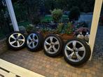 Audi licht metalen velgen met winterbanden, Auto-onderdelen, Banden en Velgen, Ophalen, Velg(en), 17 inch, Winterbanden
