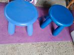 2 blauwe krukjes, Kinderen en Baby's, Kinderkamer | Tafels en Stoelen, Gebruikt, Ophalen