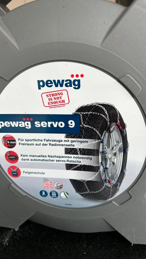 Nieuwe sneeuwketting pewag servo 9 RS75, Auto diversen, Sneeuwkettingen, Nieuw, Ophalen of Verzenden