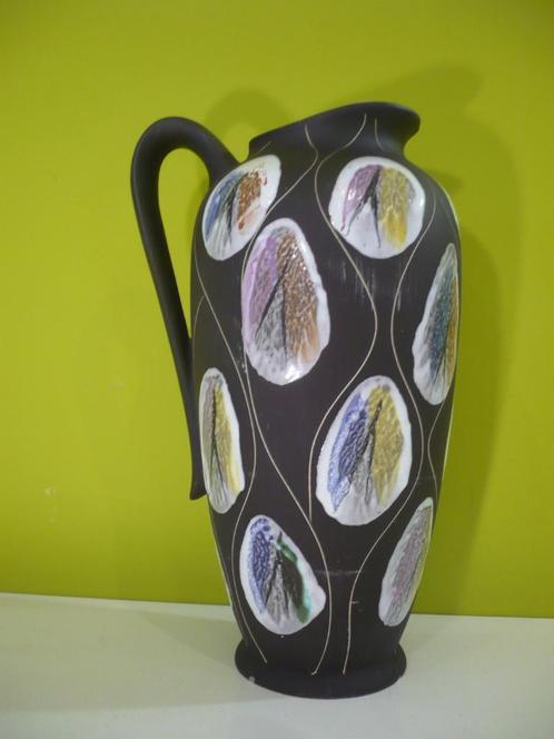 Prachtige grote vintage vaas Bay keramik Kongo West-Germany, Antiquités & Art, Antiquités | Vases, Enlèvement ou Envoi