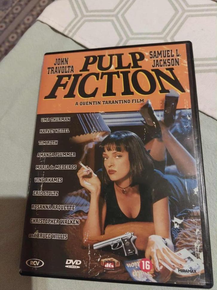 DVD : Pulp Fiction / John Travolta, Uma Thurman, Cd's en Dvd's, Dvd's | Actie, Zo goed als nieuw, Actie, Vanaf 16 jaar, Verzenden