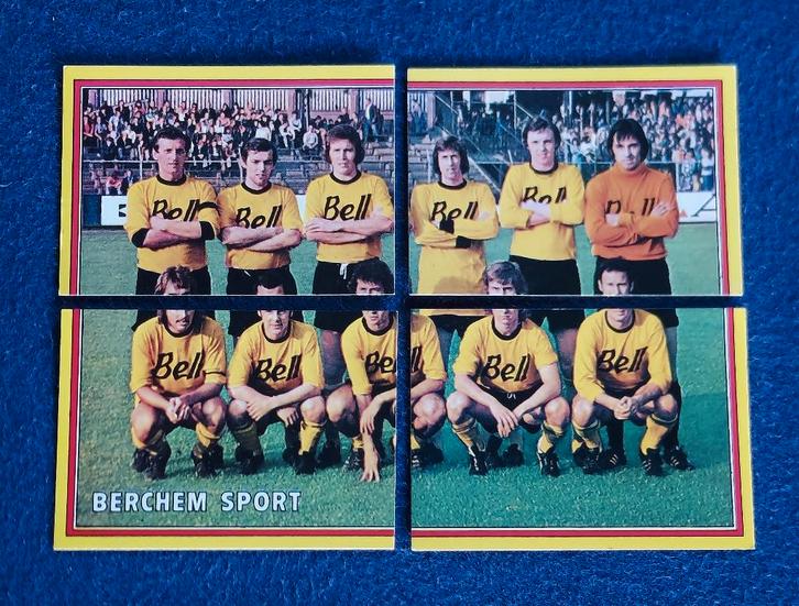 Panini stickers voetbal ' FB 1975 - team Berchem Sport ', Hobby en Vrije tijd, Stickers en Plaatjes, Nieuw, Meerdere stickers