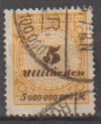 Duitse Rijk 1923 nr 327, Postzegels en Munten, Verzenden, Duitse Keizerrijk, Gestempeld