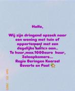Woning te huur gezocht