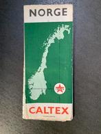 Vintage Caltex wegenkaart Noorwegen jaren 60, Ophalen of Verzenden, Gelezen