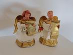 kerstdecoratie  2 engelen en 2 kerststerren, Diversen, Kerst, Ophalen, Zo goed als nieuw