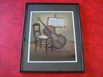 Cadre photo plastique déco Violon 24 X 30 cm., Envoi, Comme neuf, Autres matériaux