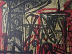 litho Theo Kuijpers lyrisch abstracte compositie 1992, Enlèvement ou Envoi