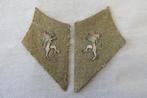 ABBL ww2 : Coins de col candidat officier ERM (pour capote), Ophalen of Verzenden, Landmacht, Overige typen