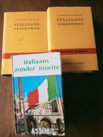 2 woorden boeken italiaans/nederlands + boek assimil, Ophalen of Verzenden, Italiaans/Nederlands, Zo goed als nieuw