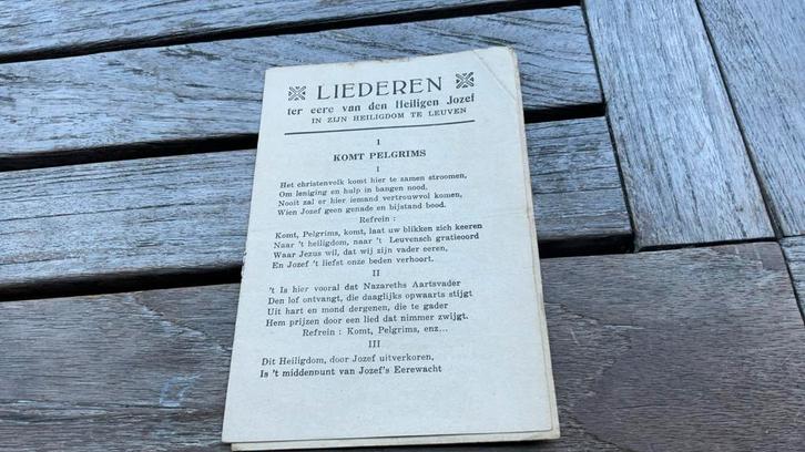 Oude liederenbrochure Heiligdom St. Jozef Leuven, Auto diversen, Handleidingen en Instructieboekjes, Ophalen of Verzenden