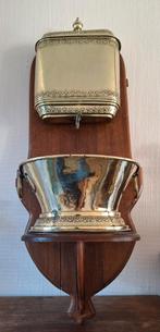 Lavabo et bol à eau anciens en cuivre du XIXe siècl, Antiquités & Art, Antiquités | Bronze & Cuivre, Enlèvement ou Envoi