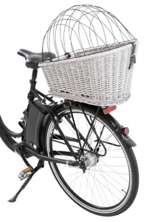 Fietsmand Met Rooster Grijs Voor Bagagerek, Dieren en Toebehoren, Honden-accessoires, Nieuw, Ophalen