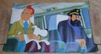 Tintin et le lac aux requins poster Psychophot 1972 Hergé, Ophalen of Verzenden, Plaatje, Poster of Sticker, Zo goed als nieuw