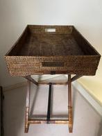 Rotan trolley, Ophalen, Zo goed als nieuw, Bruin, Rechthoekig