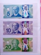 Prachtige bankbiljetten 5, 10 en 20 dollar Canada., Enlèvement ou Envoi