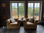 2 Fauteils en cuir style Chesterfield, Huis en Inrichting, Fauteuils, Ophalen, Chesterfield, Zo goed als nieuw, 100 tot 125 cm