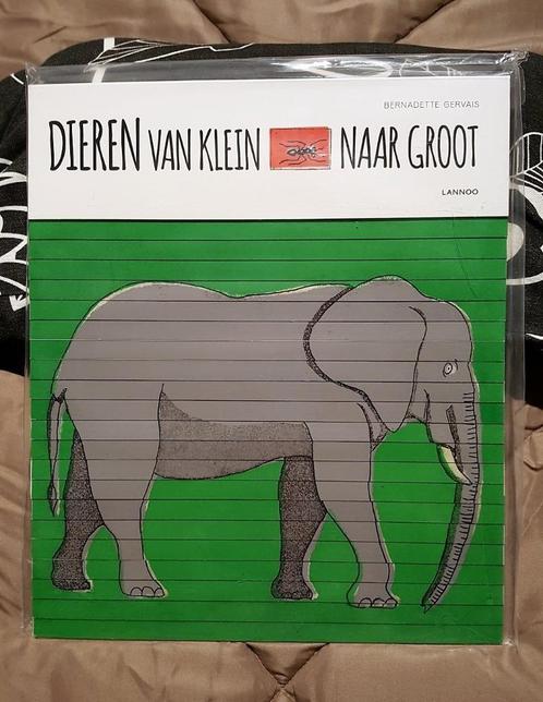 Kartonboek: Dieren van klein naar groot, Boeken, Kinderboeken | Baby's en Peuters, Nieuw, Ophalen of Verzenden