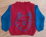 Gebreide trui met kat vooraan maat 86, Gebruikt, Ophalen of Verzenden, Jongetje of Meisje, Truitje of Vestje