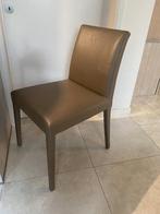 6 Stoelen lederlook taupe, Huis en Inrichting, Stoelen, Ophalen, Zo goed als nieuw, Overige kleuren, Vijf, Zes of meer stoelen