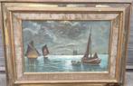 huile sur toile marine signe caucher, Ophalen of Verzenden