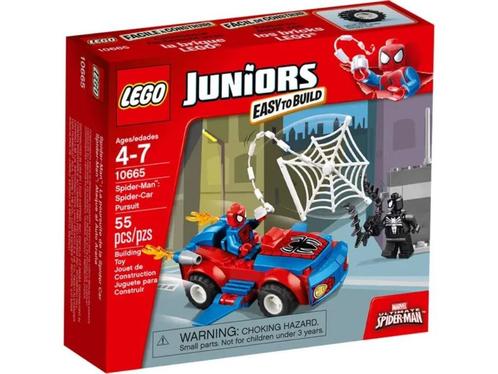 Lego 10665	Juniors	Spider-Man: Spider-Car achtervolging, Kinderen en Baby's, Speelgoed | Duplo en Lego, Gebruikt, Lego, Complete set
