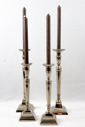 Kandelaar - 4 stuks - Zilverdraad verzilverd beschikbaar voor biedingen