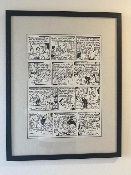 ORIGINELE TEKENPLAAT SUSKE EN WISKE, Verzamelen, Stripfiguren, Nieuw, Overige typen, Suske en Wiske, Ophalen