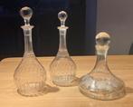 3 karaffen (2 kristal - 1 glas), Ophalen