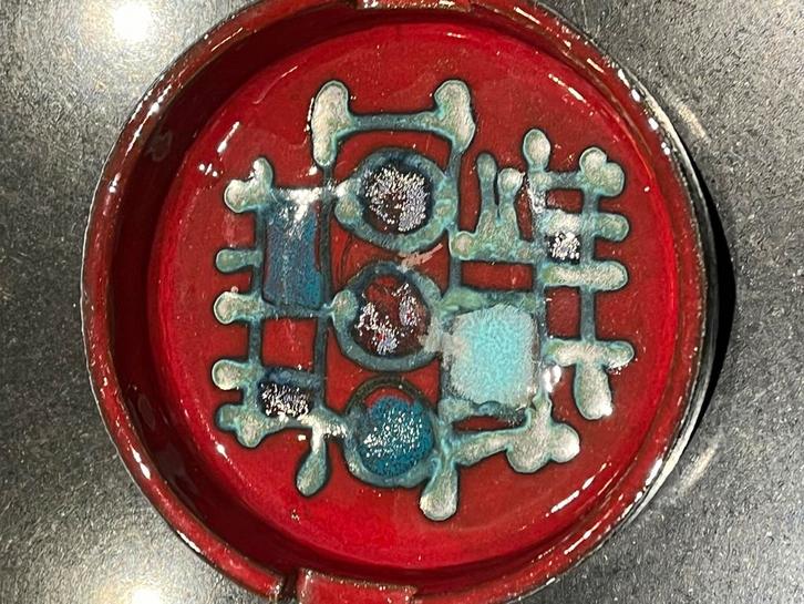 VTG sixties keramiek KERAMAR Brugge modernist asbak signed, Antiek en Kunst, Antiek | Keramiek en Aardewerk, Ophalen of Verzenden