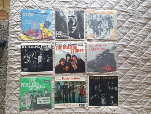 Singles - Rolling Stones - Lot van 9 singles, Cd's en Dvd's, Vinyl Singles, Zo goed als nieuw, Single, Rock en Metal, 7 inch, Ophalen of Verzenden