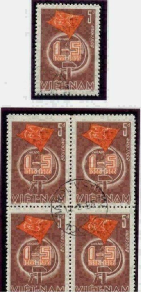 Vietnam 1986 - Yvert 692 - Dag van de Arbeid (ST), Timbres & Monnaies, Timbres | Asie, Affranchi, Envoi