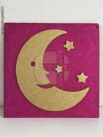 Authentieke V&D vierkante Sinterklaas tegel maan - roze, Diversen, Verzenden