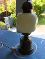 Lamp messing met glazen bol, Antiek en Kunst, Ophalen